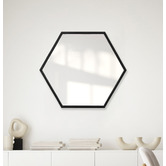 The Print Academy Harvey Hexagonal Iron Wall Mirror