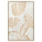 The Print Academy Garden Leaves I Wooden Framed 3D Wall Art