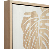 The Print Academy Garden Leaves I Wooden Framed 3D Wall Art