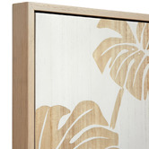 The Print Academy Garden Leaves II Wooden Framed 3D Wall Art