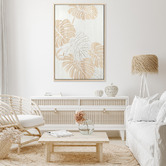 The Print Academy Garden Leaves II Wooden Framed 3D Wall Art