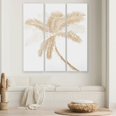 The Print Academy 3 Piece Island View Wooden 3D Wall Art Set