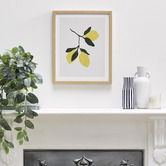 The Print Academy Lemon Branch Framed Paper Print Wall Art