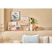 The Print Academy Pastel Vase Framed Canvas Wall Art