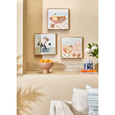 The Print Academy Pastel Vase Framed Canvas Wall Art