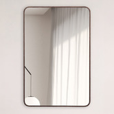 The Print Academy Halo Curve Rectangular Aluminium Wall Mirror