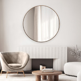 The Print Academy Halo Round Aluminium Mirror