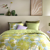Oilily Green Melodi Cotton Quilt Cover Set