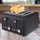 Utilia Xavier 4 Slice Stainless Steel Toaster