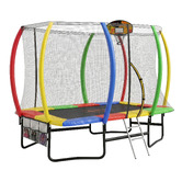 Utilia Kahuna Rectangular Trampoline with Basketball Ring