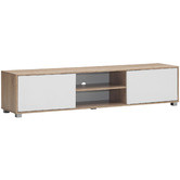 Core Living 180cm Natural &amp; White Avery TV Unit