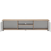 Core Living 180cm Natural &amp; White Avery TV Unit