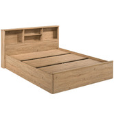Core Living Anderson Queen Bed with Bookcase Headboard