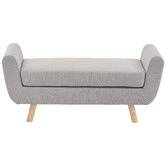 Core Living Walter 126cm Upholstered Ottoman Bench
