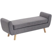 Core Living Walter 152cm Upholstered Ottoman Bench