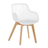 Core Living Lilly Beech Wood Bucket Dining Chairs