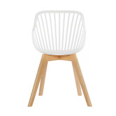Core Living Lilly Beech Wood Bucket Dining Chairs