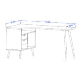 Core Living Natural Anderson Study Desk