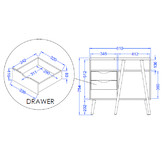 Core Living Natural Anderson Study Desk