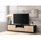 Core Living Black Lee Entertainment Unit with Drawer