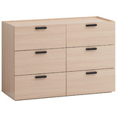 Core Living Light Oak Marriott 6 Drawer Chest