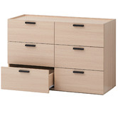 Core Living Light Oak Marriott 6 Drawer Chest