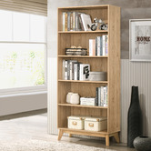Core Living Anderson 5 Tier Bookshelf