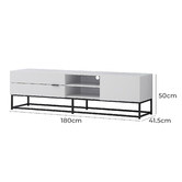 Core Living White Jeremy Large Entertainment Unit