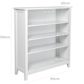 Core Living Glacier 4 Tier Bookcase