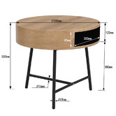 Core Living Faulkner Side Table