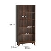 Core Living Anderson 5 Tier Bookshelf