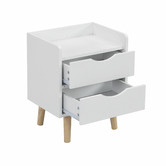 Core Living Iris 2 Drawer Bedside Table | Temple & Webster
