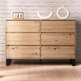 Core Living Natural Cohen 6 Drawer Chest