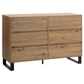 Core Living Natural Cohen 6 Drawer Chest