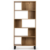 Core Living Natural Cohen 5 Tier Bookcase | Temple & Webster