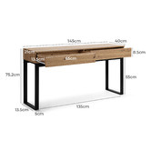Core Living Natural Cohen Console Table
