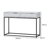 Core Living Sabrina 2 Drawer Console Table