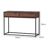 Core Living Sabrina 2 Drawer Console Table