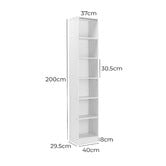 Core Living Belle 40cm 6 Tier Bookcase