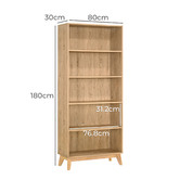 Core Living Anderson 5 Tier Bookshelf