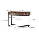 Core Living Sabrina 2 Drawer Console Table