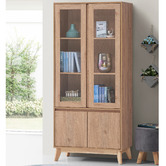 Core Living Anderson 4 Door Display Cabinet | Temple & Webster