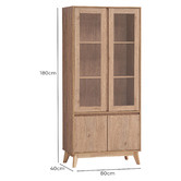 Core Living Anderson 4 Door Display Cabinet