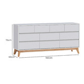 Core Living Anderson 10 Drawer Chest