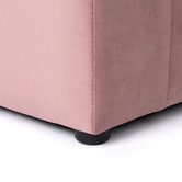 Core Living Beryl Velvet Storage Ottoman Bench