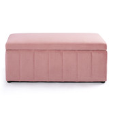Core Living Beryl Velvet Storage Ottoman Bench