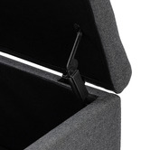Core Living Marcelline Button Tufted Storage Ottoman Bench