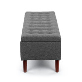 Core Living Marcelline Button Tufted Storage Ottoman Bench