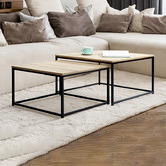 Core Living 2 Piece Elliot Nesting Coffee Table Set