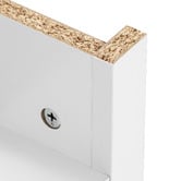 Core Living White &amp; Natural East Hastings 3 Drawer Bedside Table